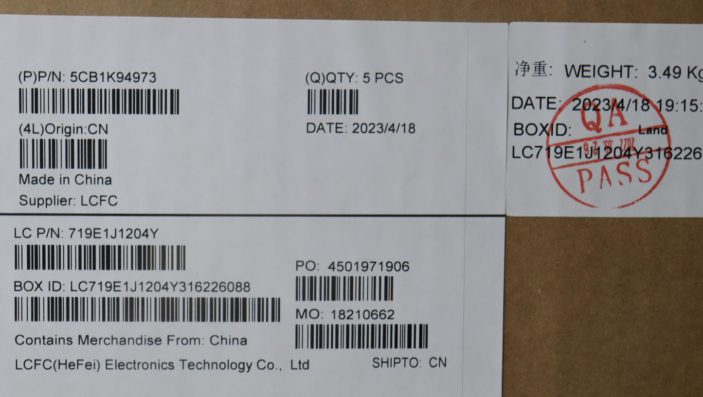 Lenovo Cover Upper Case Assembly Eng - 5CB1K94973
