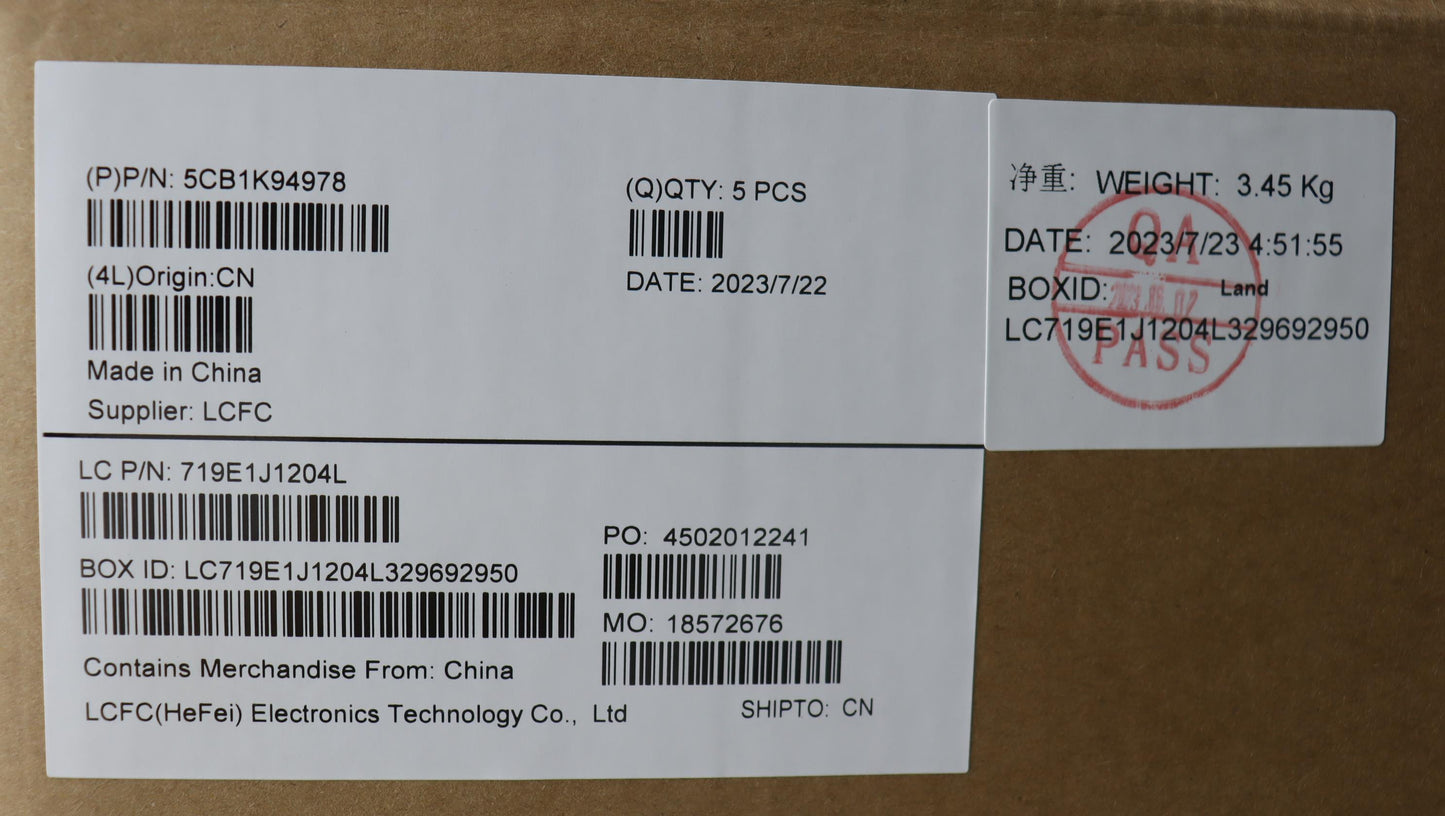 Lenovo Cover Upper Case Assembly Thai - 5CB1K94978