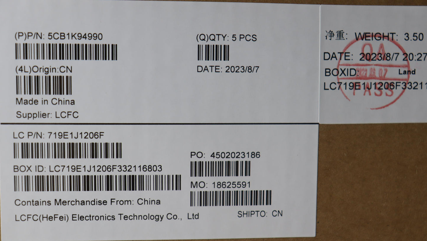Lenovo Cover Upper Case Assembly Hbw - 5CB1K94990