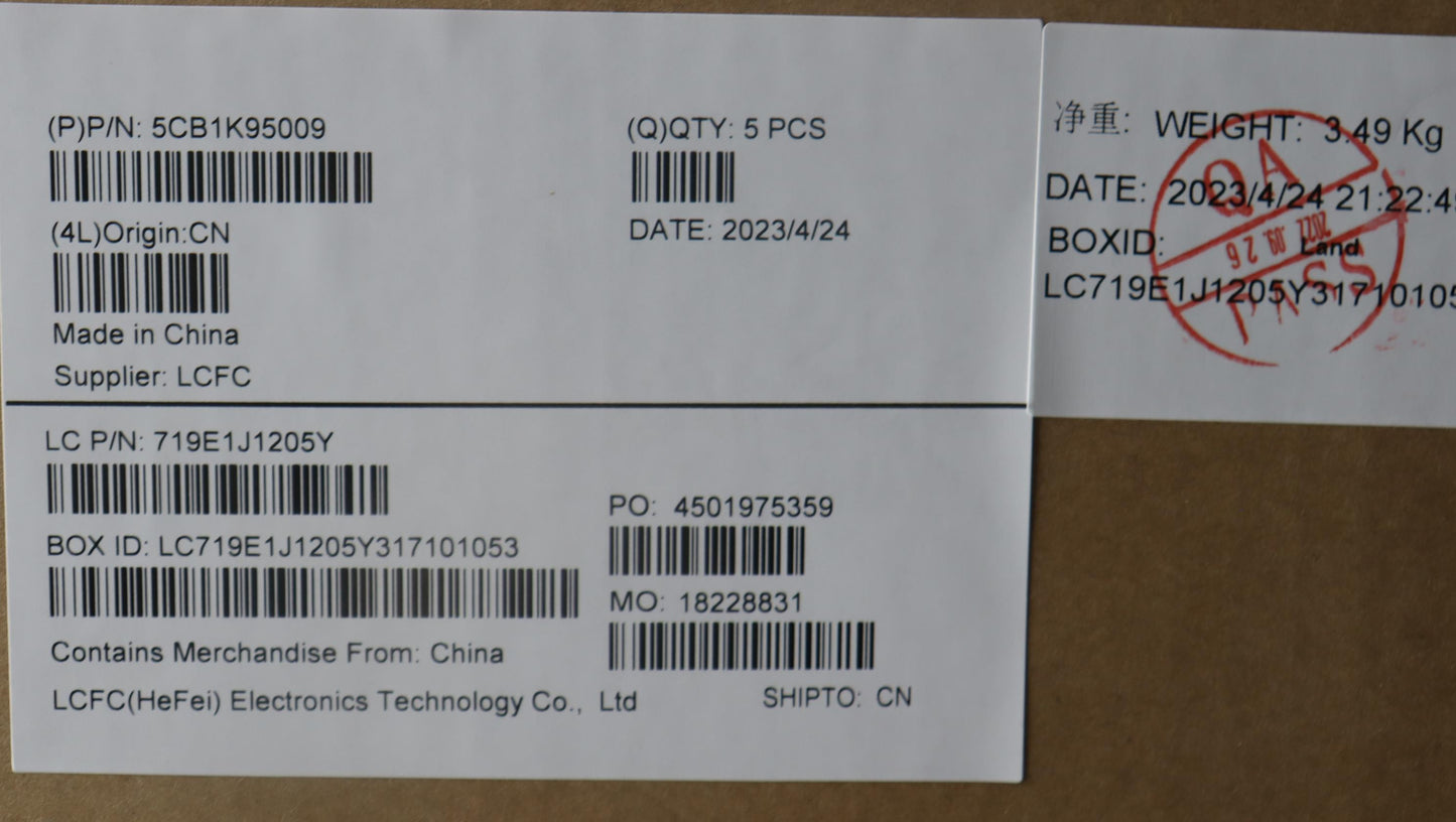 Lenovo Cover Upper Case Assembly Eng - 5CB1K95009