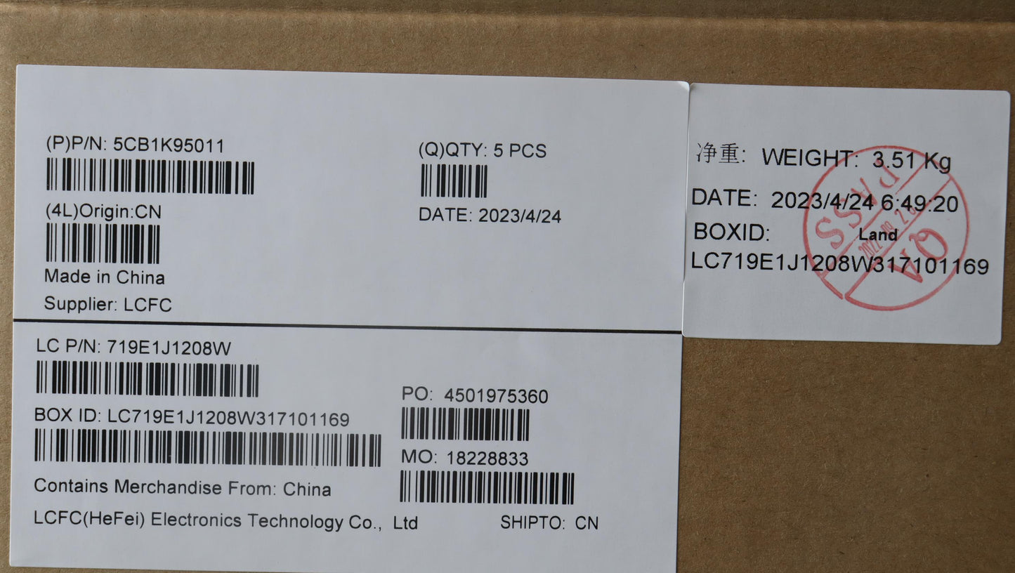 Lenovo Cover Upper Case Assembly Fra - 5CB1K95011