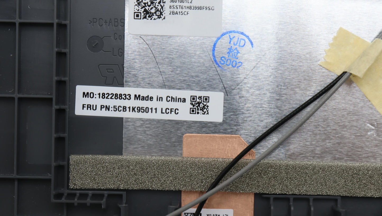 Lenovo Cover Upper Case Assembly Fra - 5CB1K95011
