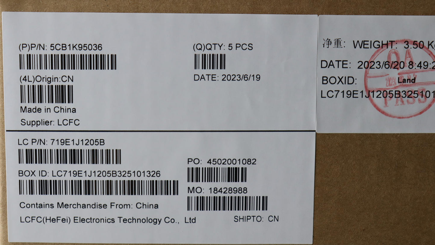 Lenovo Cover Upper Case Assembly Eng - 5CB1K95036