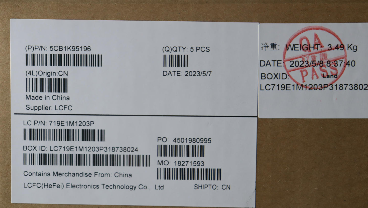 Lenovo Cover Upper Case Assembly Bel - 5CB1K95196