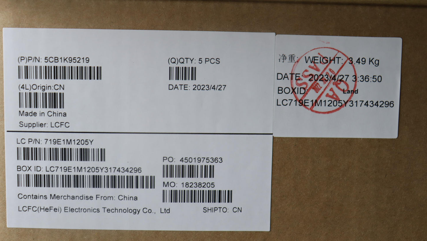 Lenovo Cover Upper Case Assembly Spa - 5CB1K95219