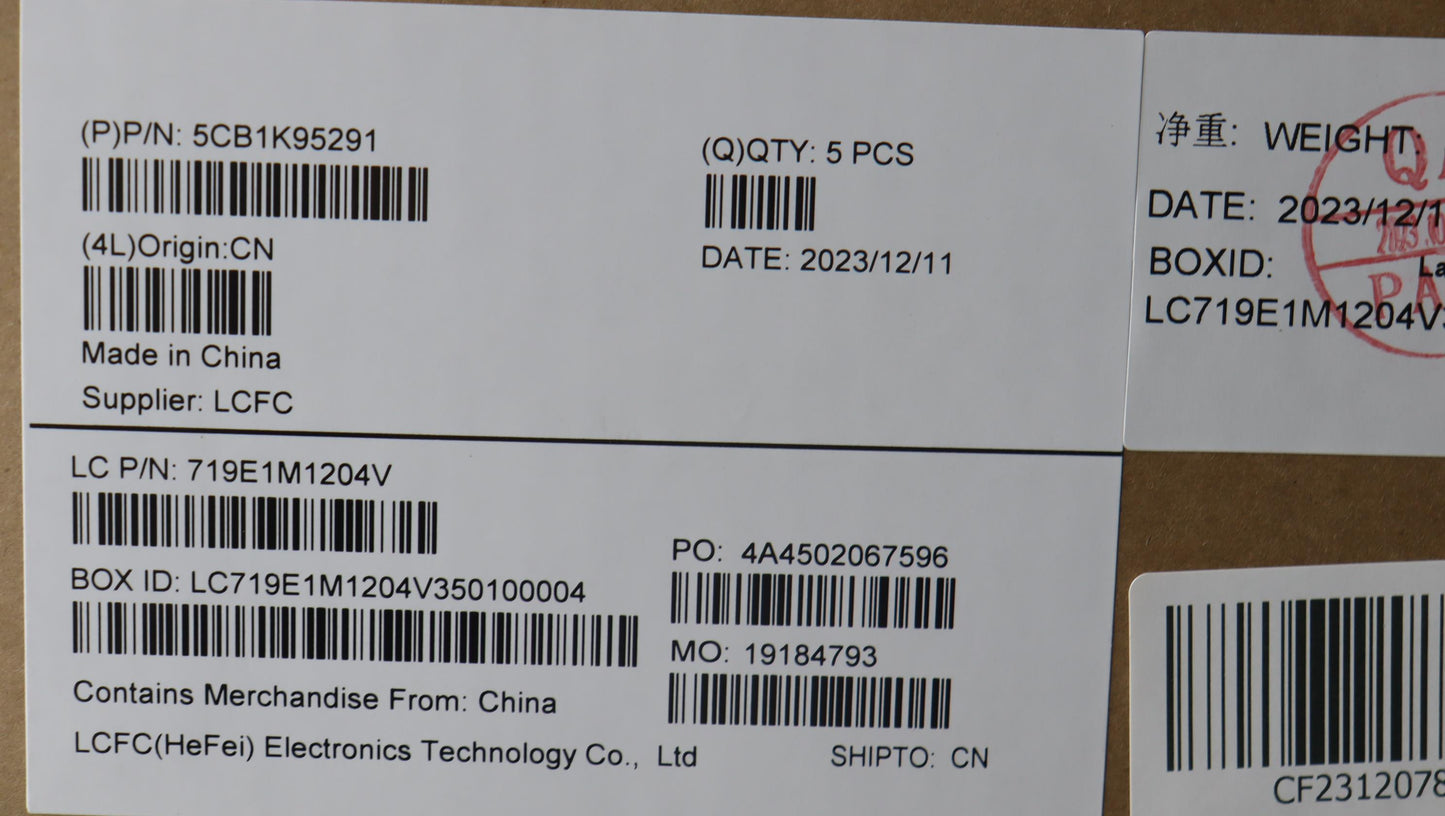 Lenovo Cover Upper Case Assembly Eng - 5CB1K95291