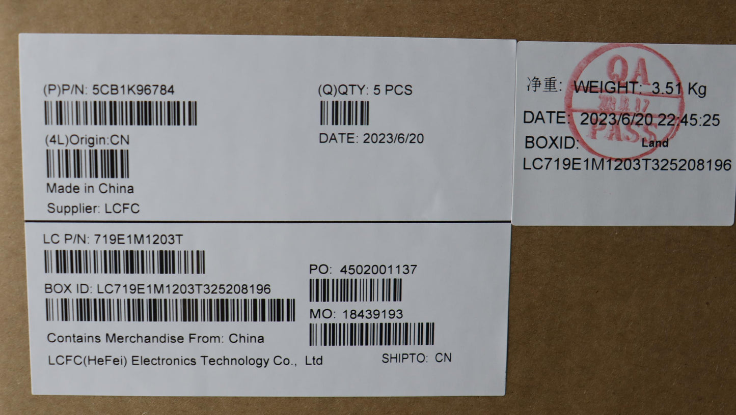 Lenovo Cover Upper Case Assembly Bel - 5CB1K96784