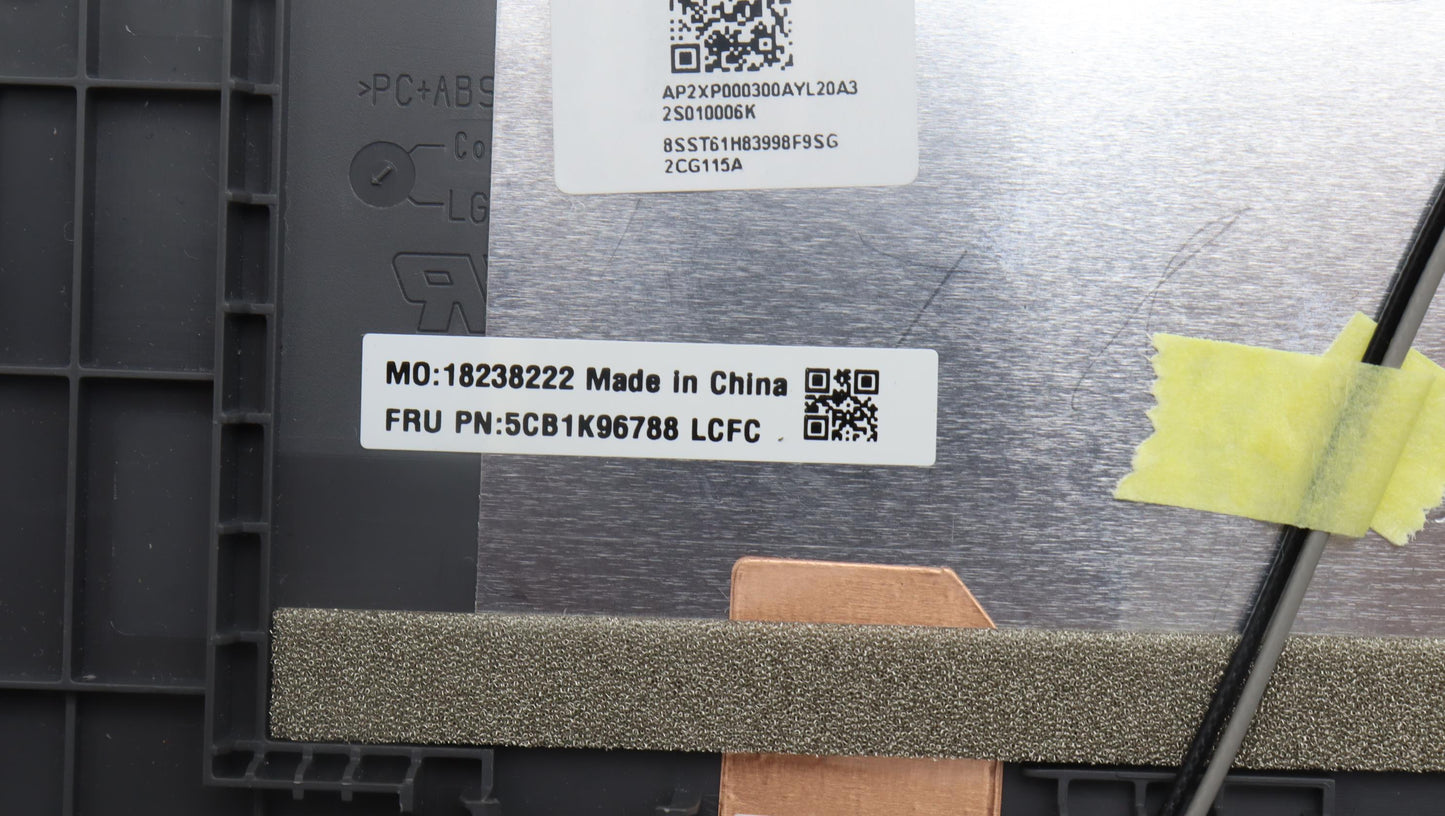 Lenovo Cover Upper Case Assembly Eng - 5CB1K96788