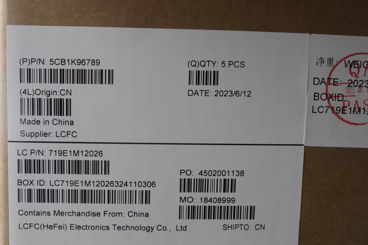 Lenovo Cover Upper Case Assembly Euro - 5CB1K96789
