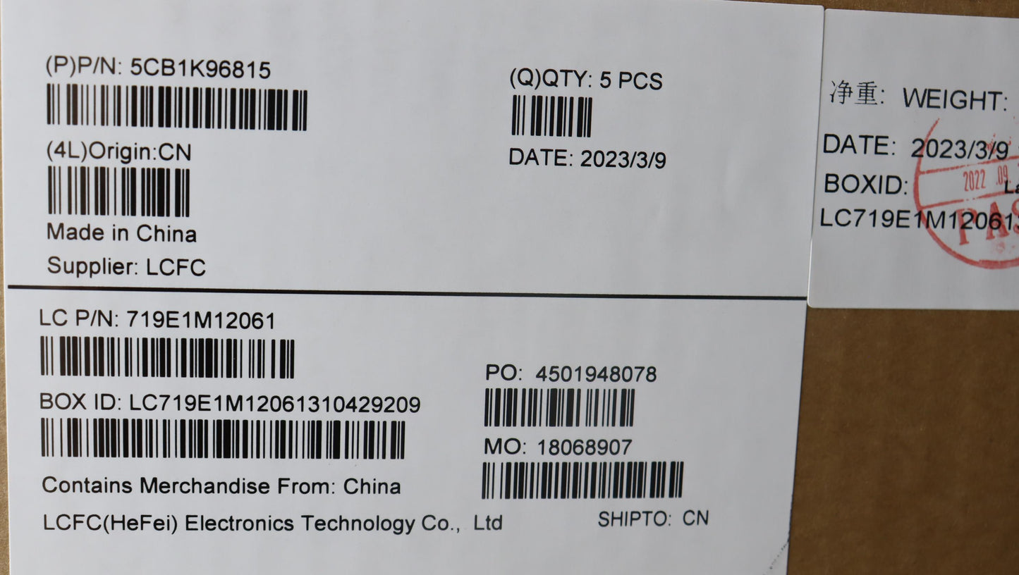 Lenovo Cover Upper Case Assembly Eng - 5CB1K96815
