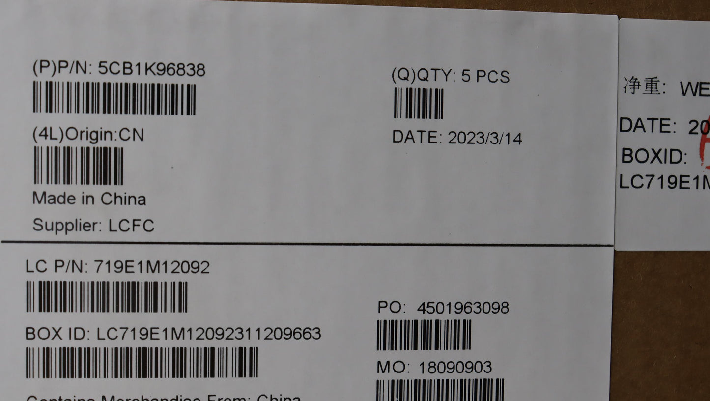 Lenovo Cover Upper Case Assembly Sws - 5CB1K96838