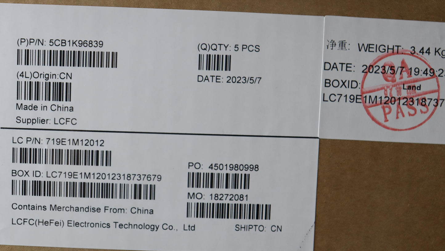 Lenovo Cover Upper Case Assembly Euro - 5CB1K96839