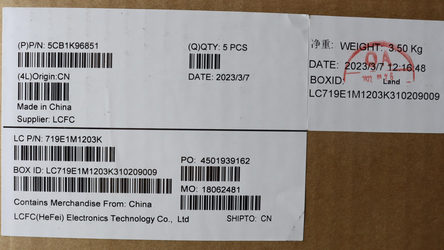 Lenovo Cover Upper Case Assembly Eng - 5CB1K96851