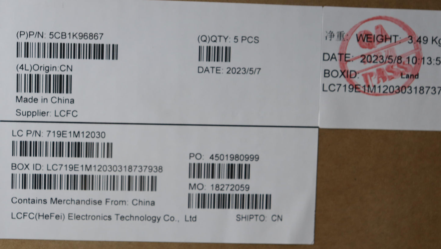 Lenovo Cover Upper Case Assembly Por - 5CB1K96867