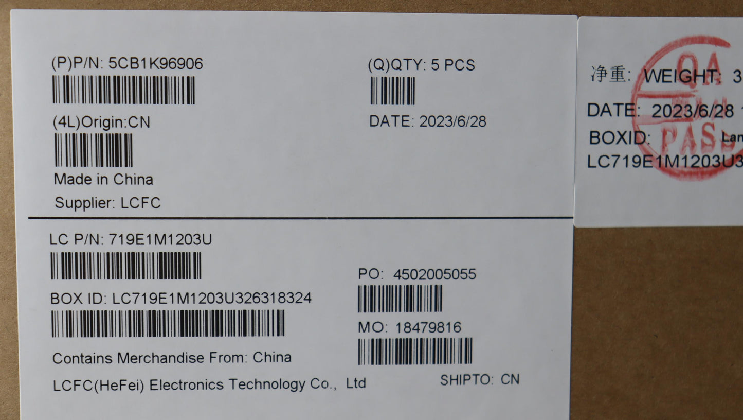 Lenovo Cover Upper Case Assembly Fra/ - 5CB1K96906
