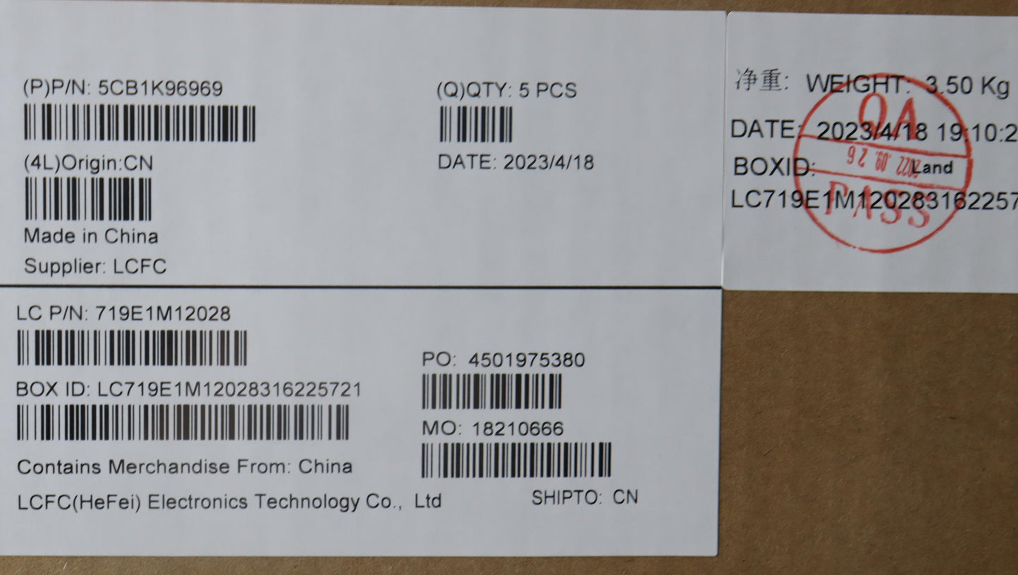 Lenovo Cover Upper Case Assembly Bul - 5CB1K96969