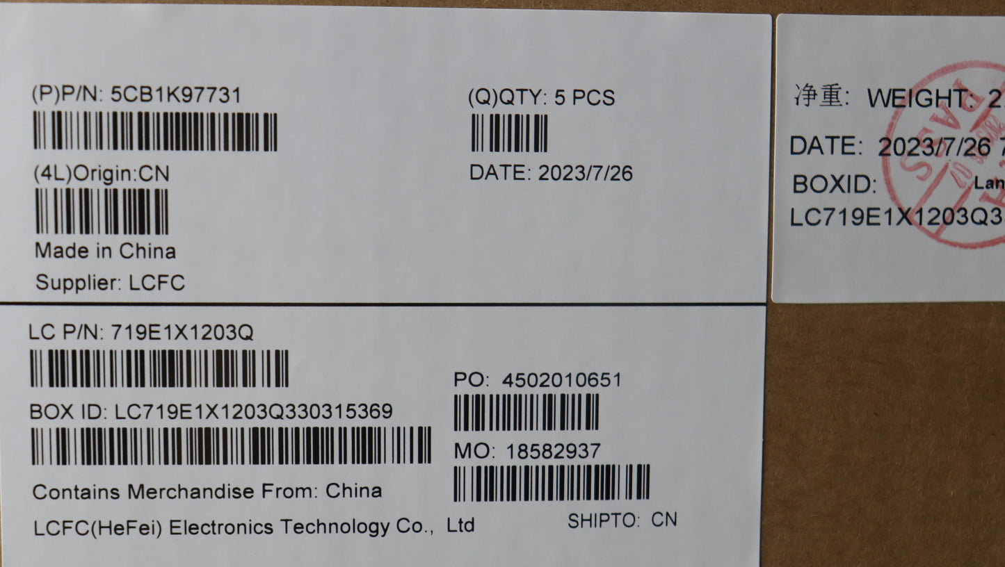 Lenovo Cover Upper Case Assembly Bel - 5CB1K97731