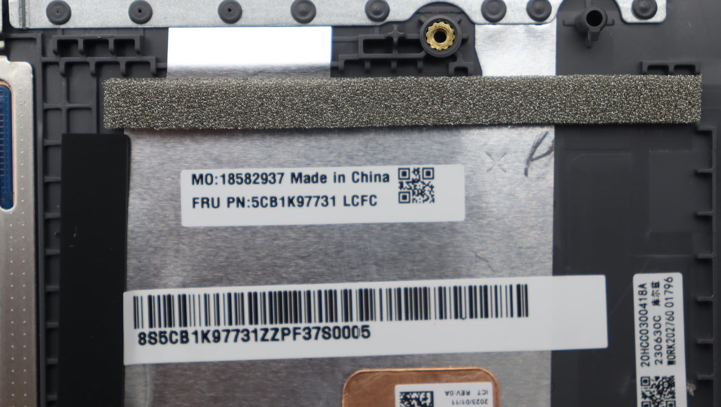Lenovo Cover Upper Case Assembly Bel - 5CB1K97731