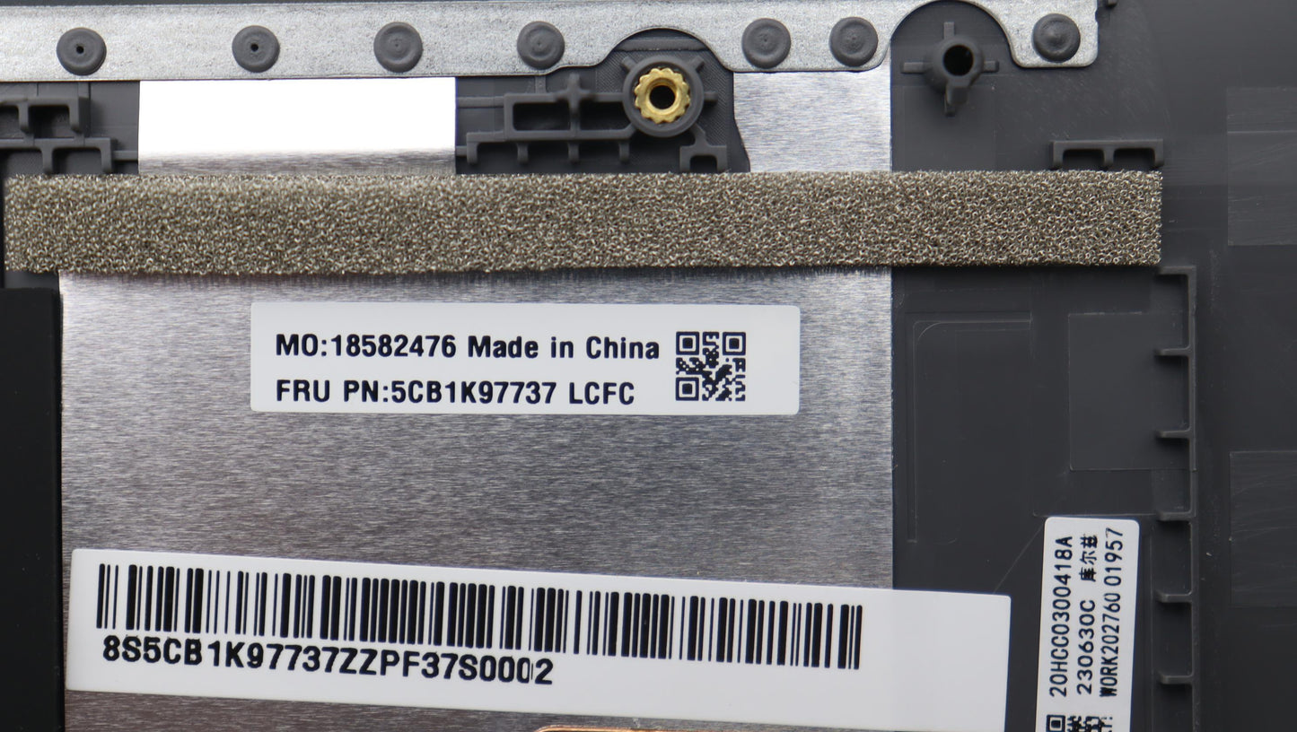 Lenovo Cover Upper Case Assembly Fra - 5CB1K97737