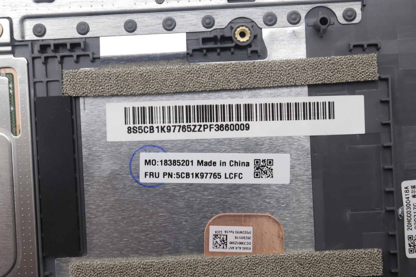 Lenovo Cover Upper Case Assembly Spa - 5CB1K97765