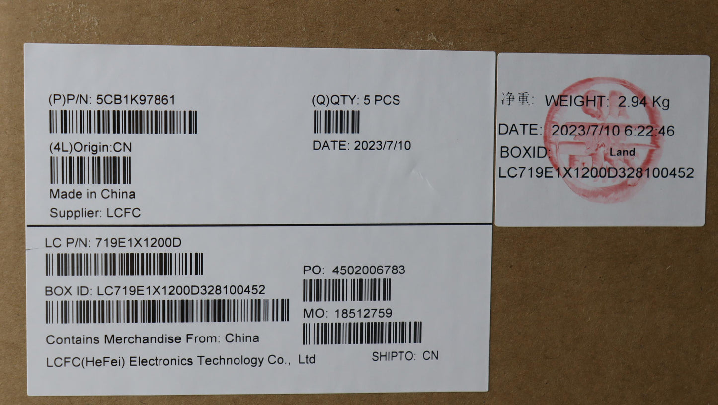 Lenovo Cover Upper Case Assembly Eng - 5CB1K97861
