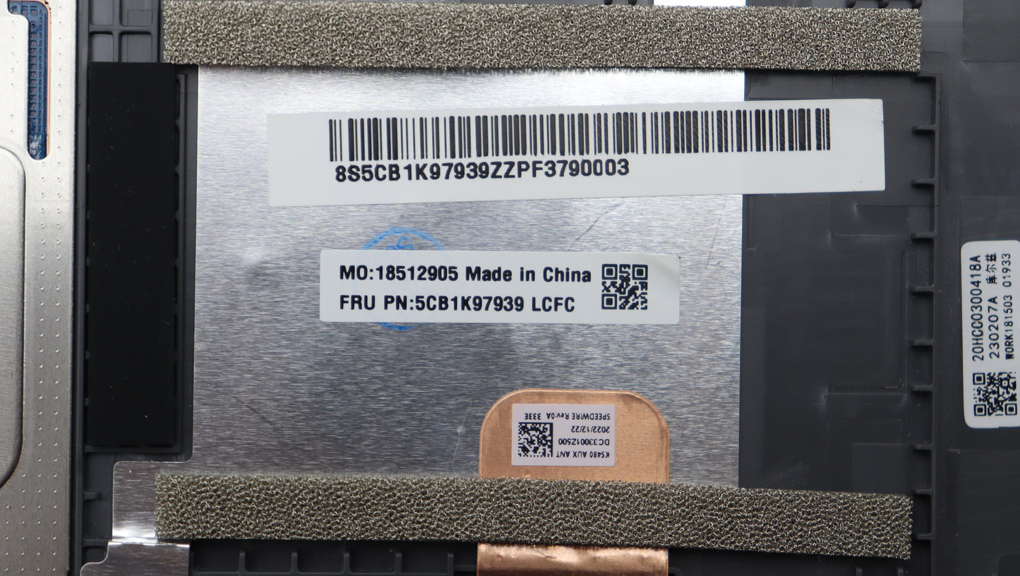 Lenovo Cover Upper Case Assembly Nord - 5CB1K97939