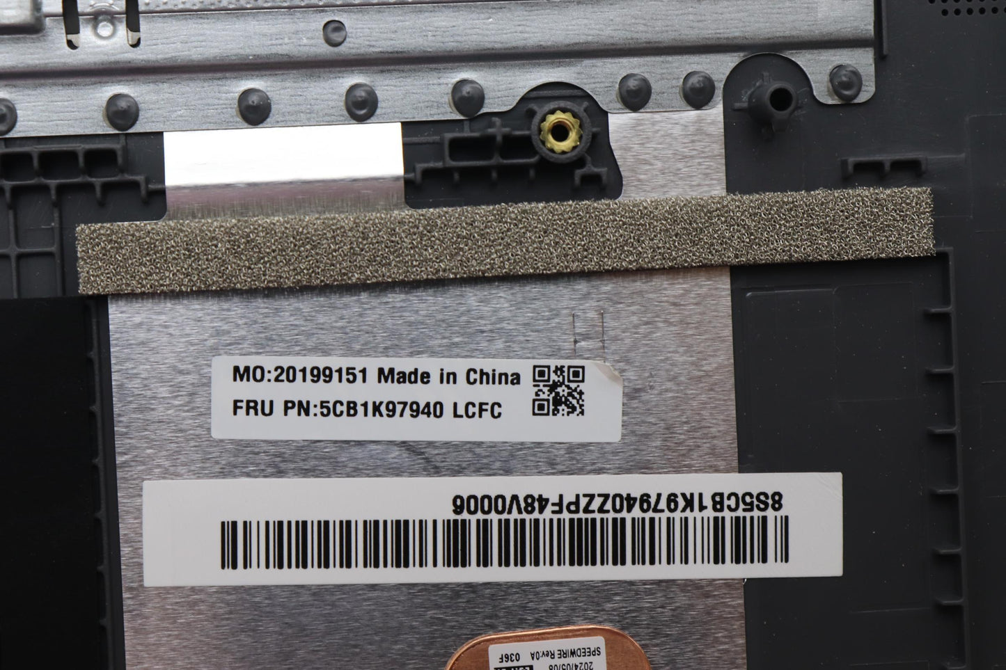 Lenovo Cover Upper Case Assembly Por - 5CB1K97940
