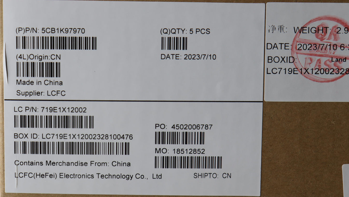 Lenovo Cover Upper Case Assembly Nord - 5CB1K97970