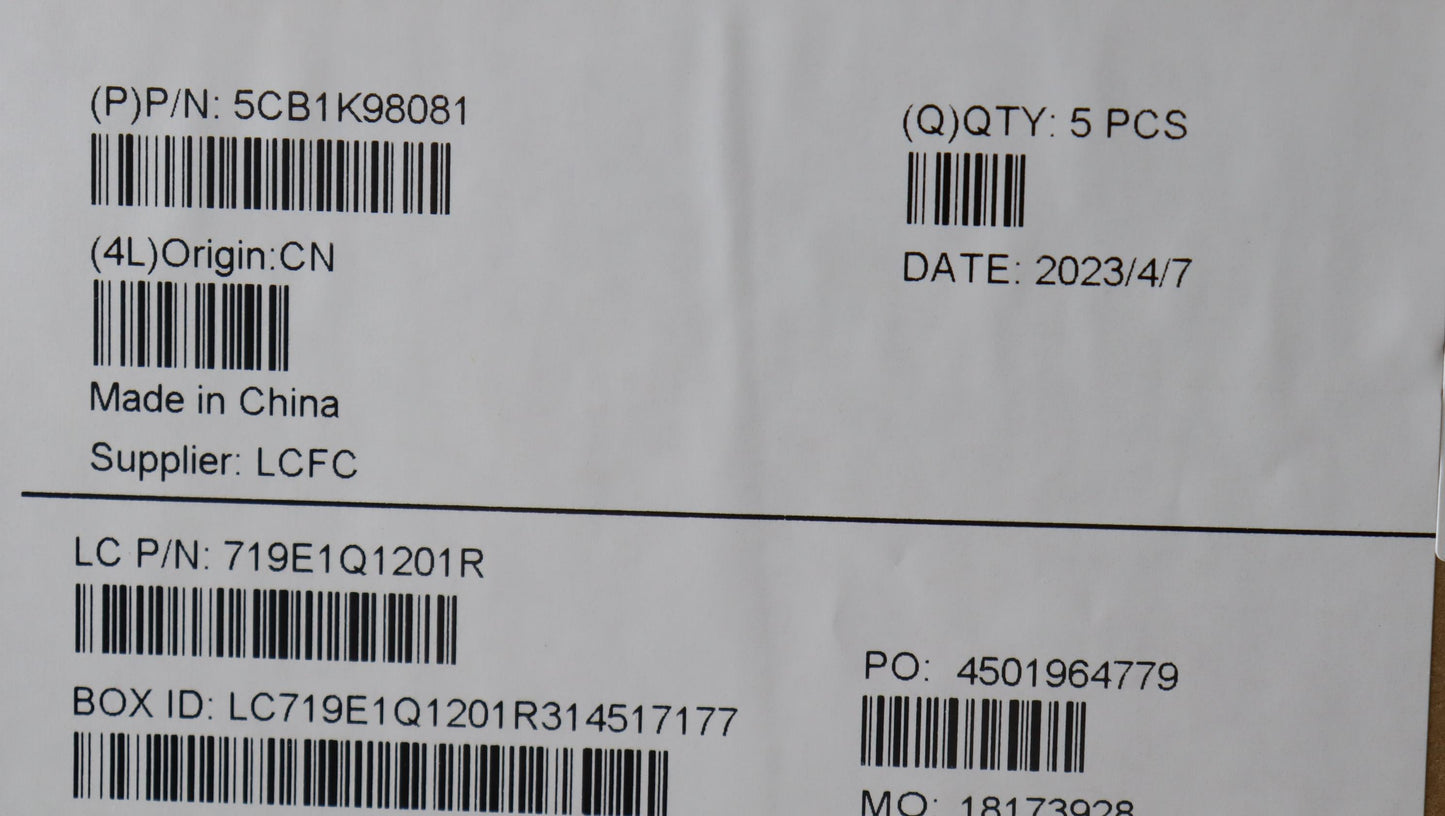 Lenovo Cover Upper Case Assembly Euro - 5CB1K98081