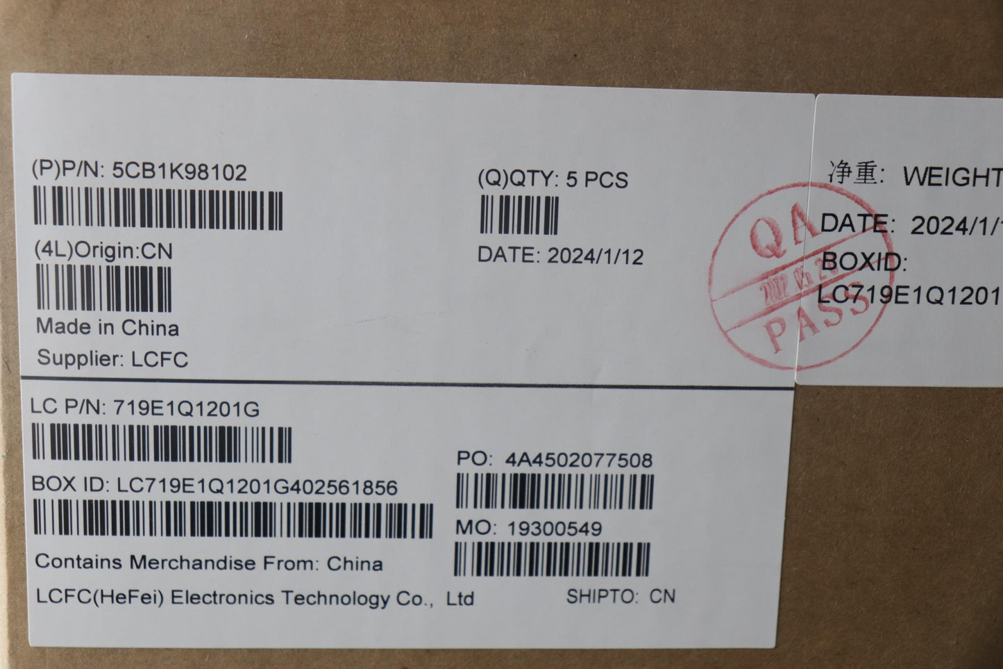 Lenovo Cover Upper Case Assembly Tc L - 5CB1K98102