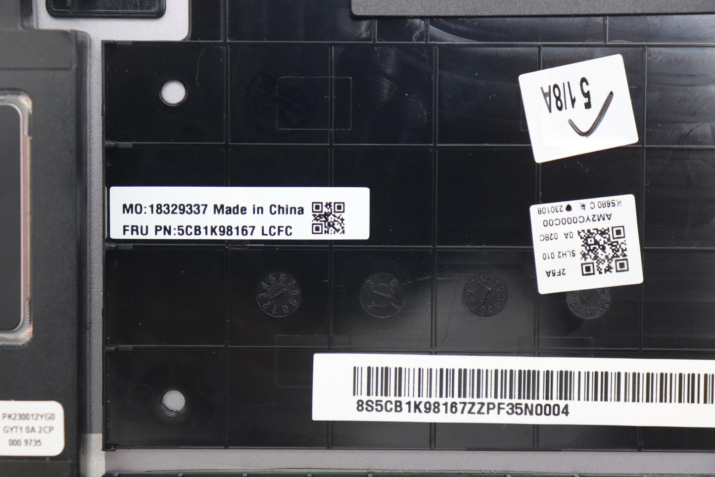Lenovo Cover Upper Case Assembly Bel - 5CB1K98167