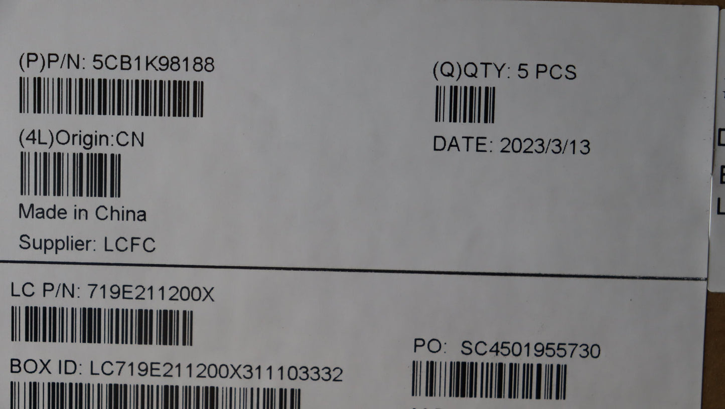 Lenovo Cover Upper Case Assembly Rus - 5CB1K98188