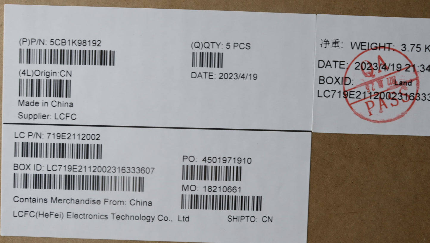 Lenovo Cover Upper Case Assembly Tc L - 5CB1K98192