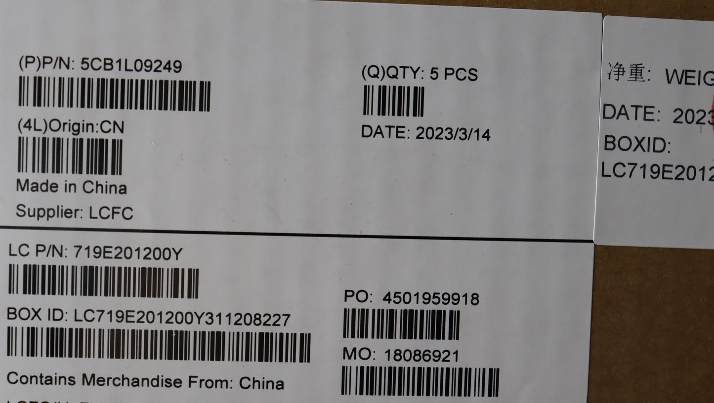 Lenovo Cover Upper Case Assembly Eng - 5CB1L09249
