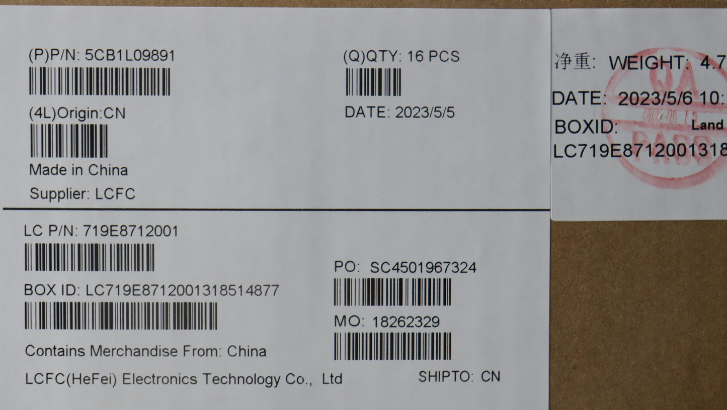 Lenovo Cover Lcd Cover L 82Xh A_Cover - 5CB1L09891