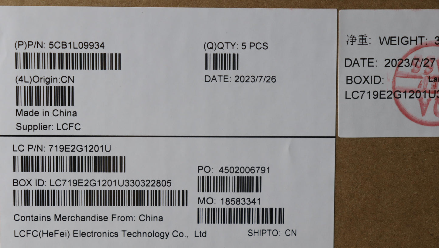 Lenovo Cover Upper Case Assembly Euro - 5CB1L09934