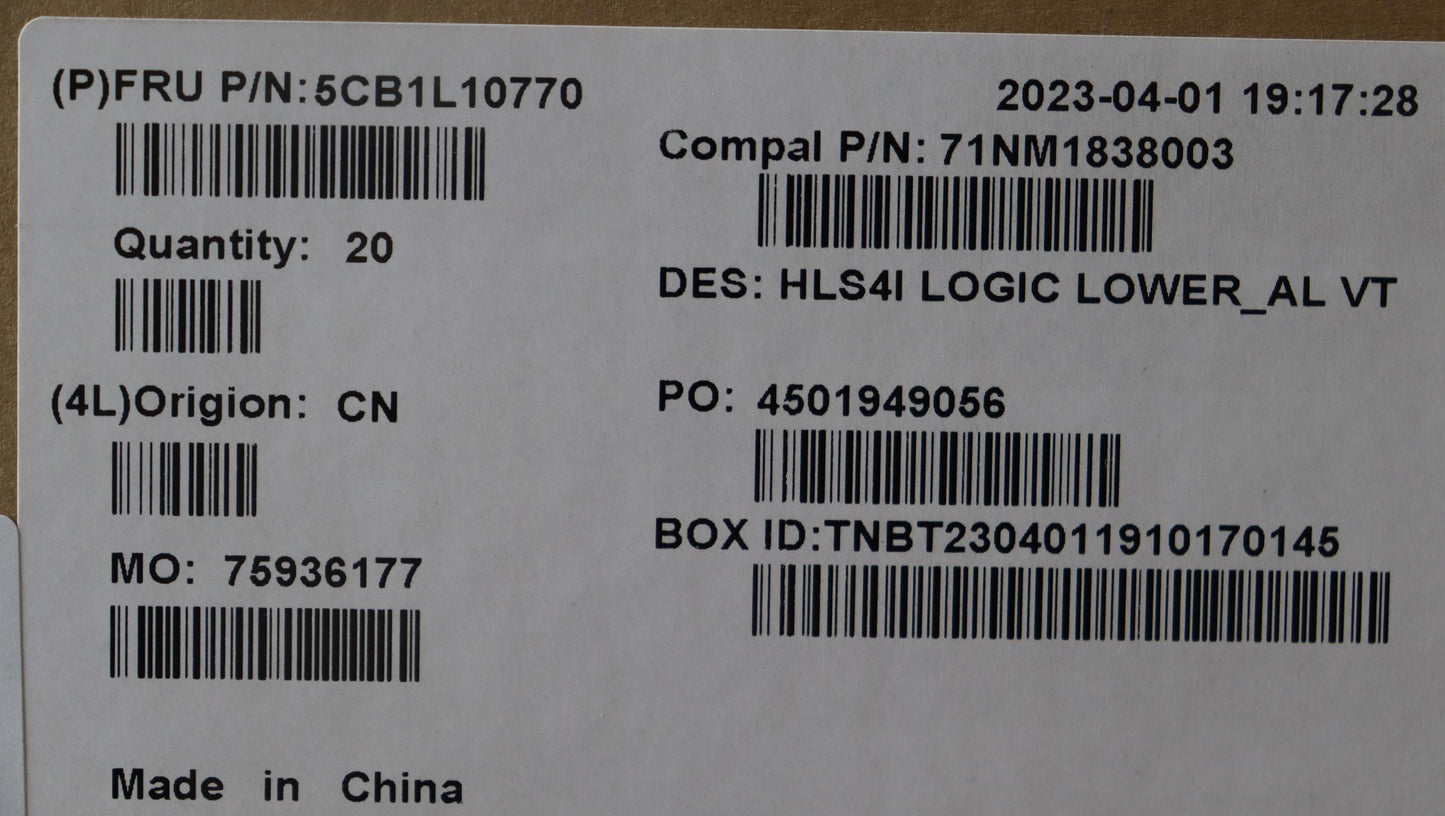 Lenovo Cover Lower Case C 82Xd Al Vt - 5CB1L10770