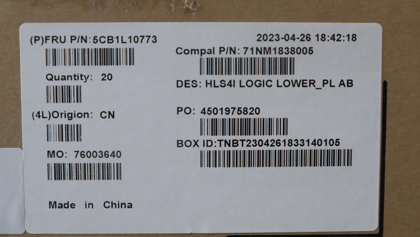 Lenovo Cover Lower Case C 82Xd Pl Ab - 5CB1L10773