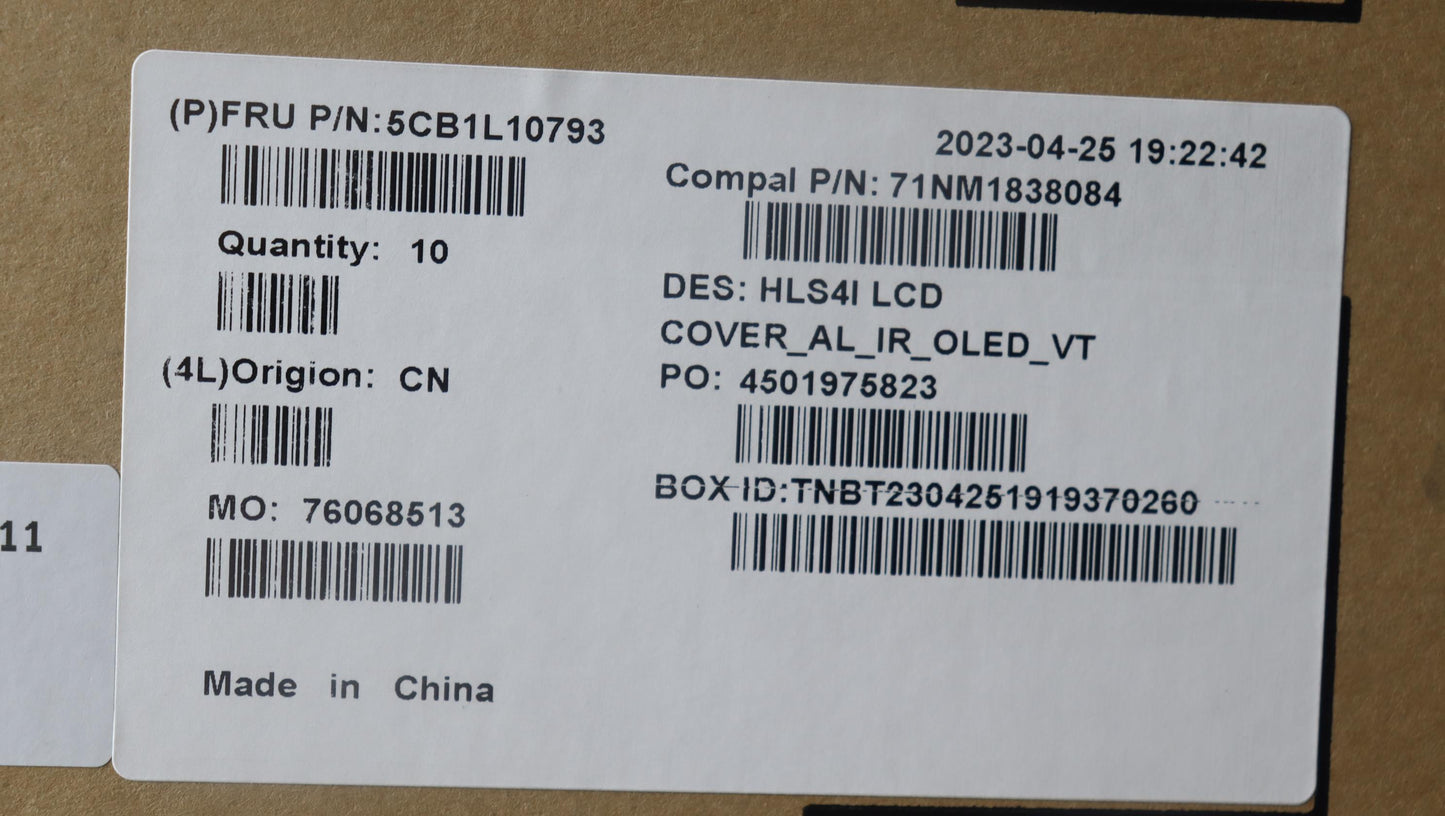 Lenovo Cover Lcd Cover W/Ant C82Xd Ol - 5CB1L10793