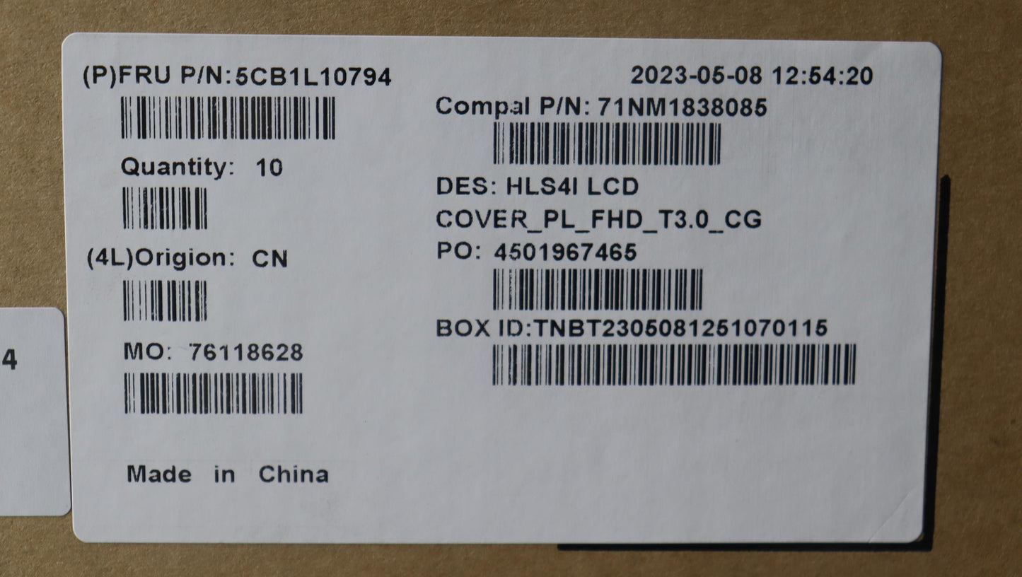 Lenovo Cover Lcd Cover W/Ant C82Xd T3 - 5CB1L10794