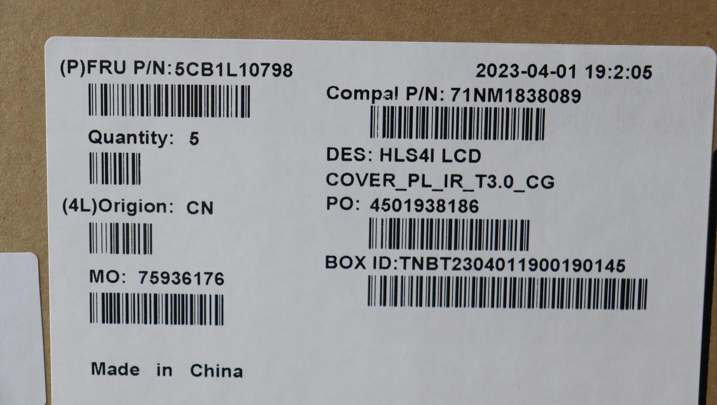 Lenovo Cover Lcd Cover W/Ant C82Xd T3 - 5CB1L10798