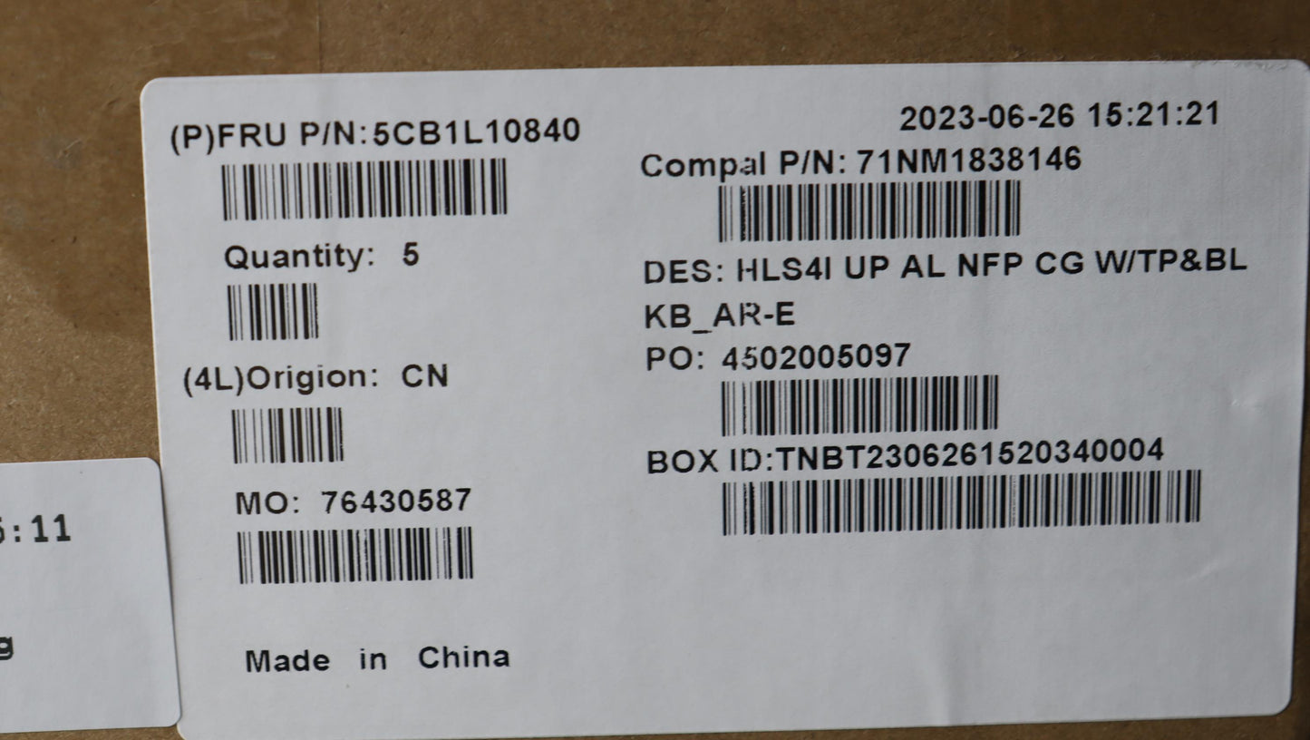 Lenovo Cover Uppercase_Ara C82Xd Nfp - 5CB1L10840