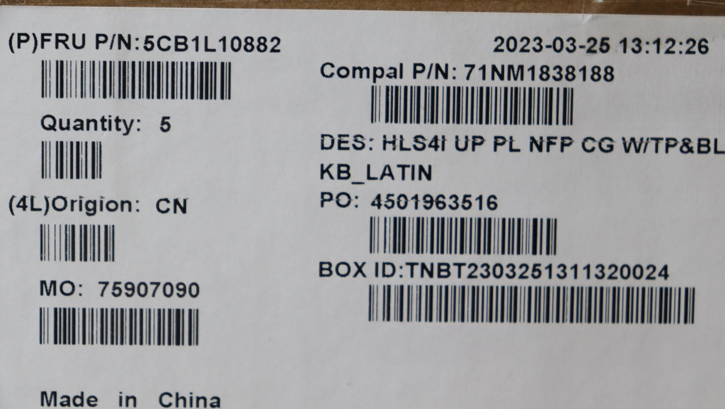 Lenovo Cover Upcase_La Spa C82Xd Nfp - 5CB1L10882