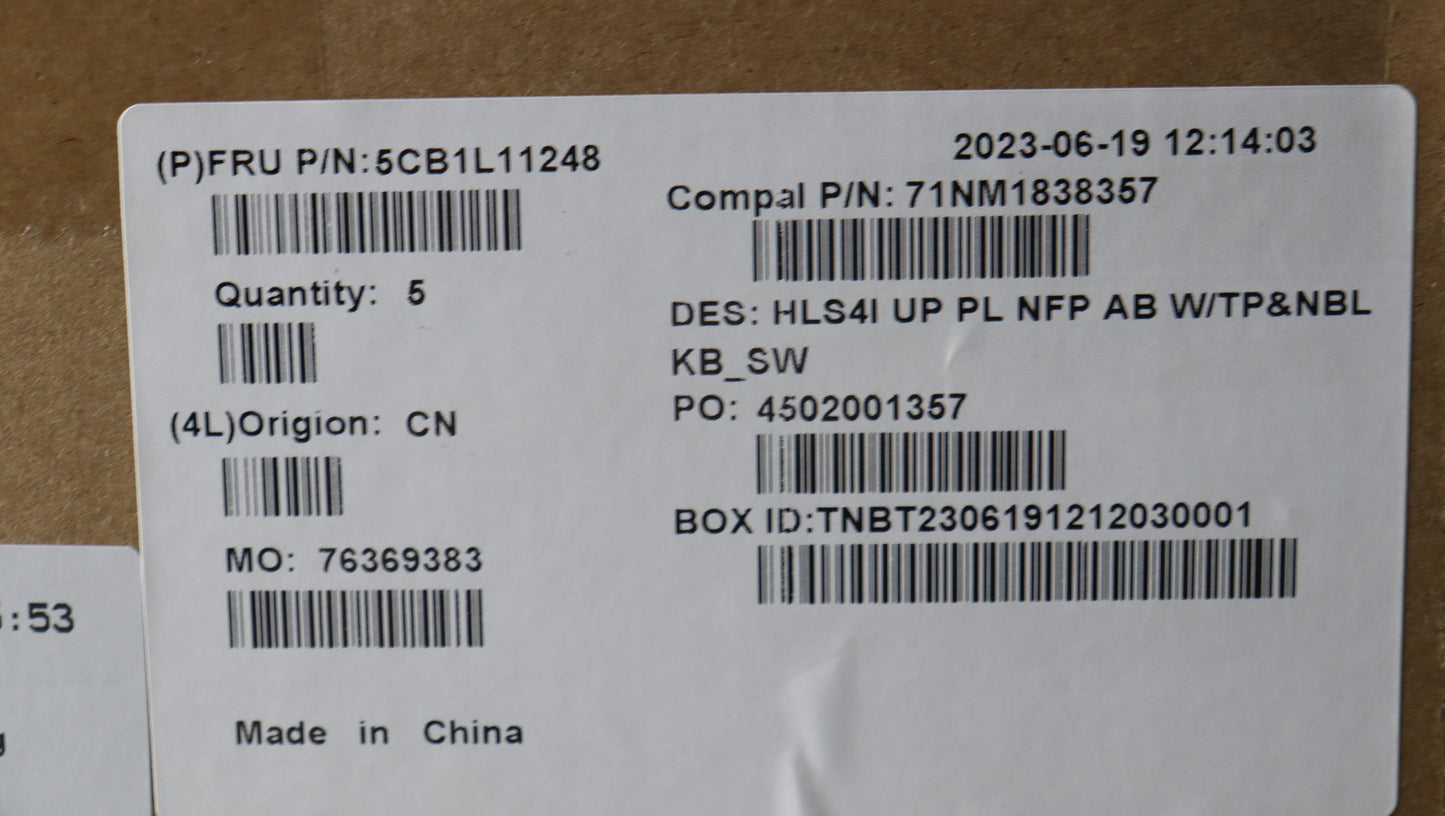 Lenovo Cover Uppercase_Sws C82Xd Nfp - 5CB1L11248