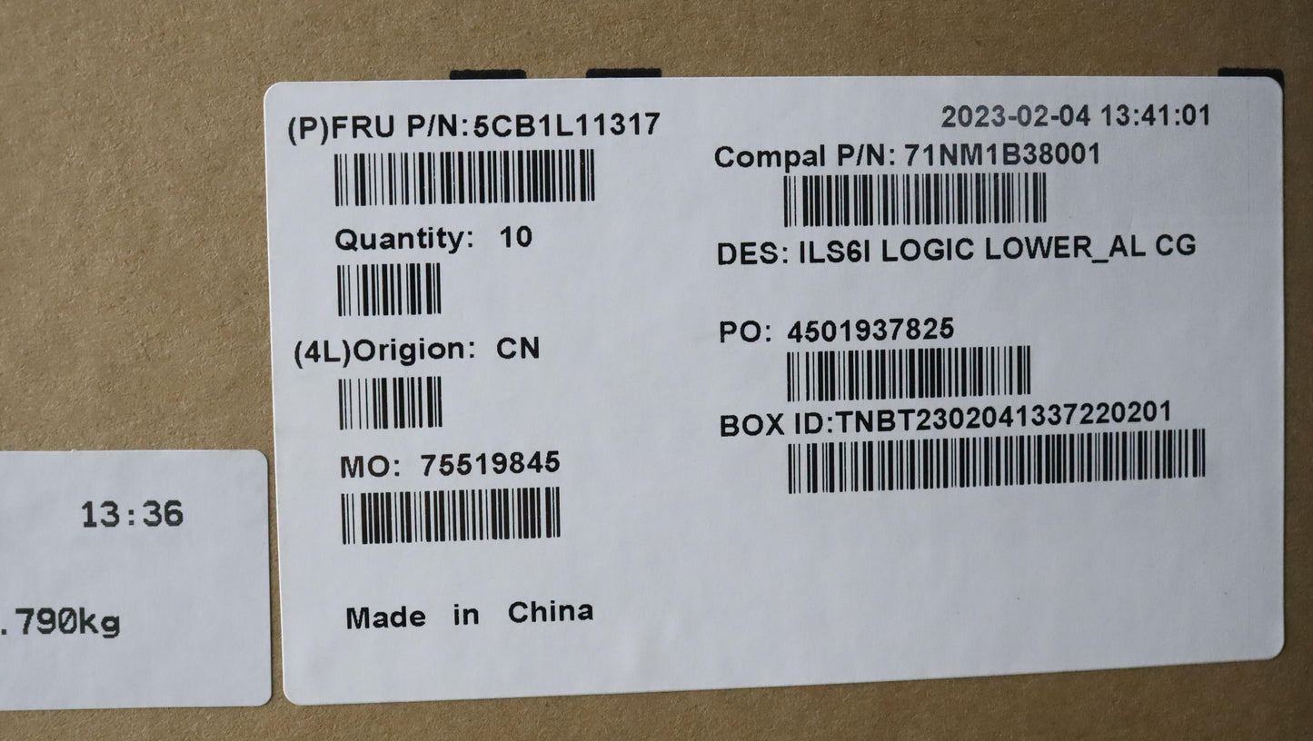 Lenovo Cover Lower Case C 82Xf Al Cg - 5CB1L11317