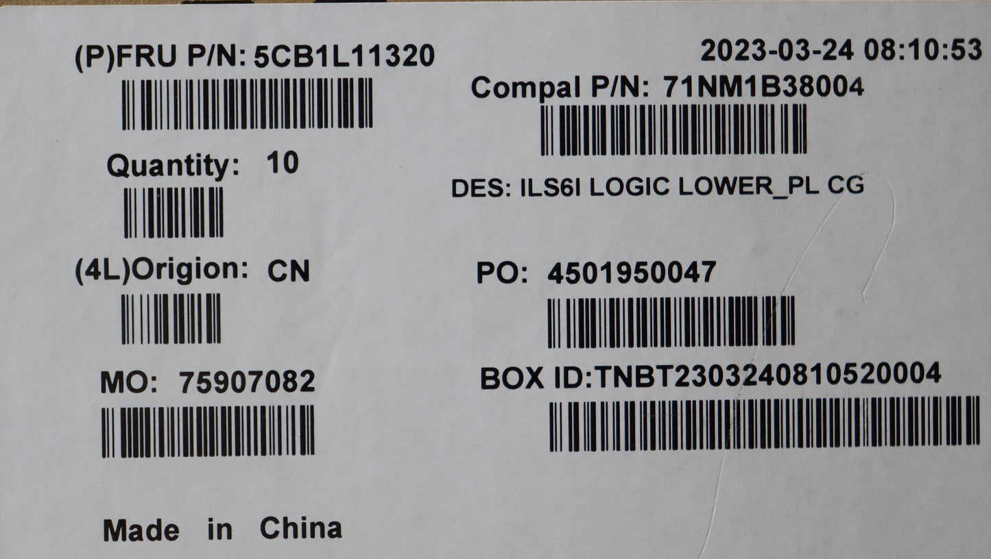 Lenovo Cover Lower Case C 82Xf Pl Cg - 5CB1L11320
