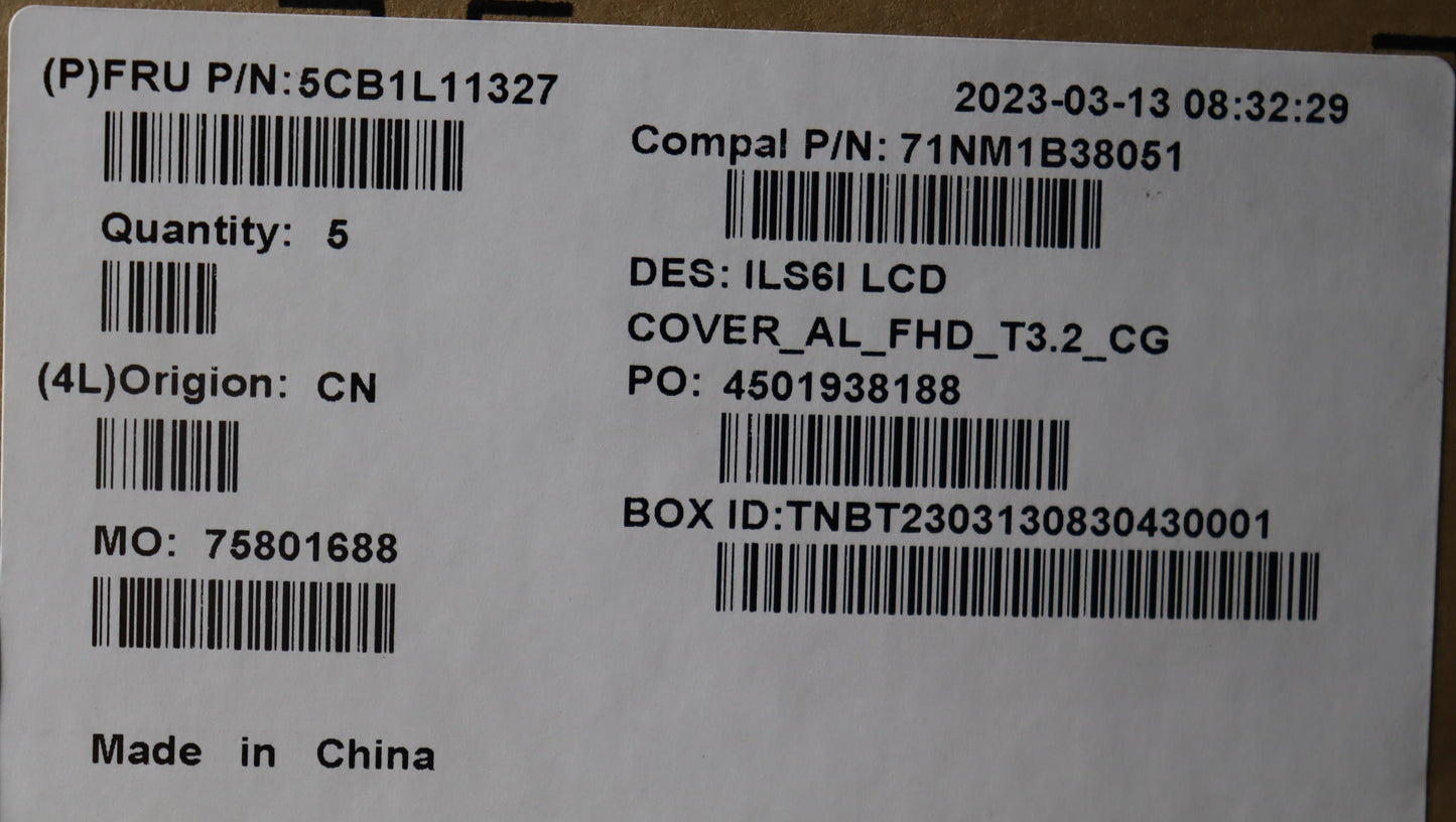 Lenovo Cover Lcd Cover W/Ant C82Xf T3 - 5CB1L11327