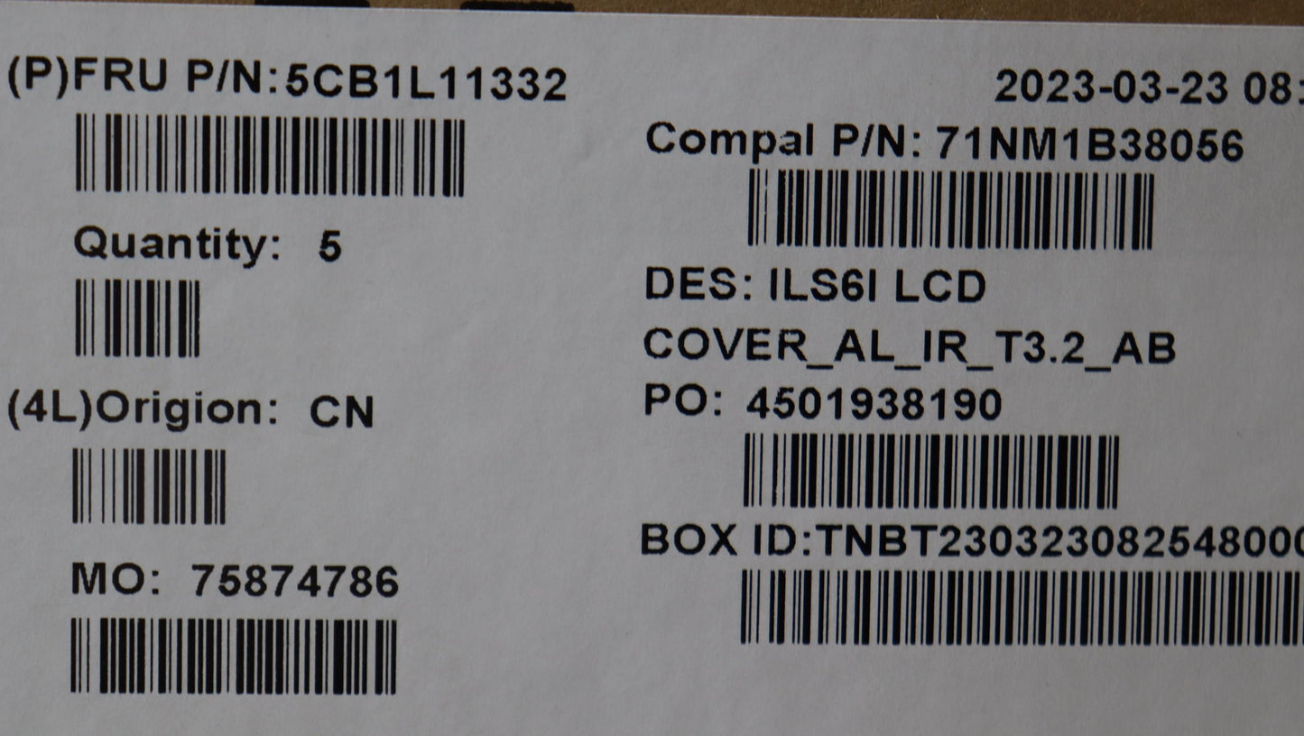 Lenovo Cover Lcd Cover W/Ant C82Xf T3 - 5CB1L11332