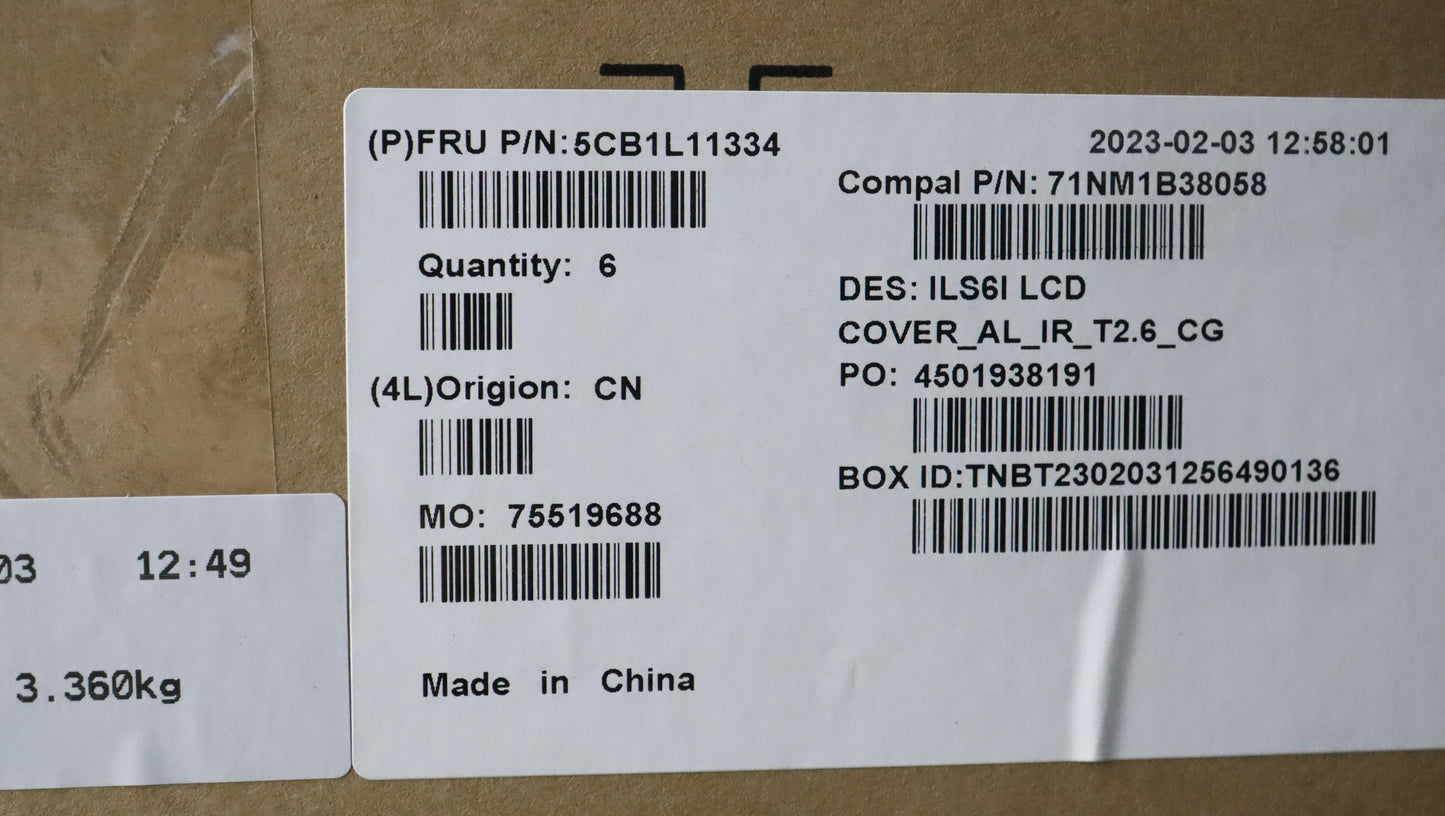 Lenovo Cover Lcd Cover W/Ant C82Xf T2 - 5CB1L11334
