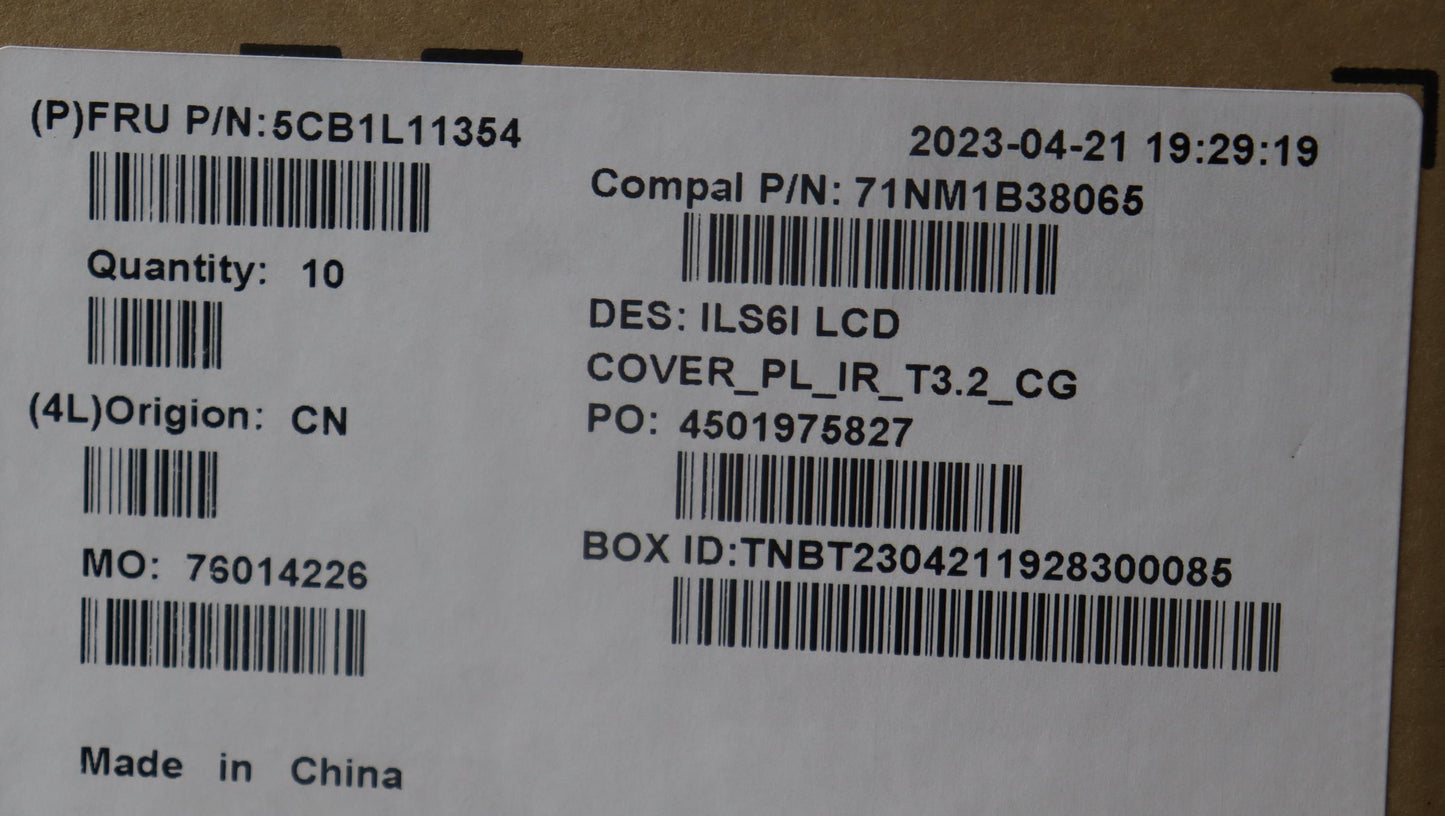 Lenovo Cover Lcd Cover W/Ant C82Xf T3 - 5CB1L11354